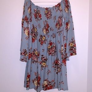 Francesca’s Floral Bell Sleeve Dress